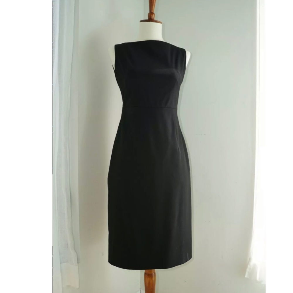 High neck black banana republic dress